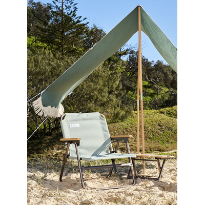 Oztrail Palm Club Beach Low Rise Chair - Palm Cove Green
