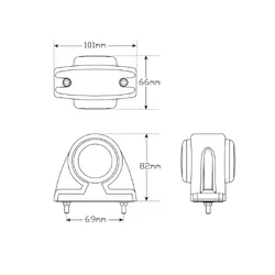 Marker Lamps 1004ARM - Single