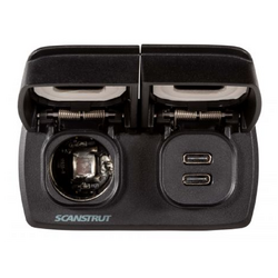 Scanstrut Charger Flip Pro Multi Usb C &12V Socket