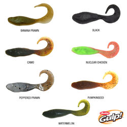 Gulp Minnow Grub Soft Plastic 3inch Orange Belly Shrimp