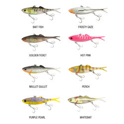 Berkley Shimma Fork Tail Soft Plastic 65mm Pearl White Purple