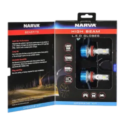 Narva H8/H9/H11 12/24V Gen III High Beam Led Performance Globe Kit