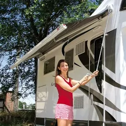 Fiamma F45 S Awning 260 Royal Grey w/ Black Case