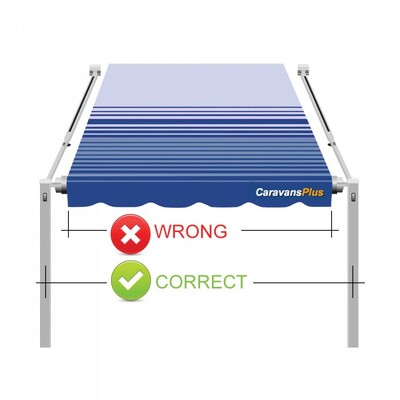 Carefree Fiesta LED Silver Shale Fade Roll Out Awning 15'