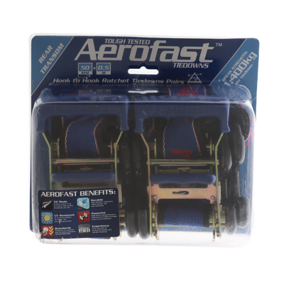 Aerofast Tie Down 500mm x 25mm 2 x Floating Hooks