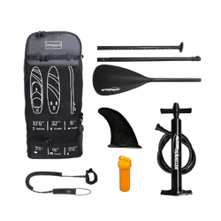 Stand-Up 10'6" Inflatable Paddle Board - Black/Yellow