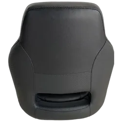 Mariner Deluxe Flip - Up Helm Seat Black/Black & Premium Grey Seat Cover Bundle