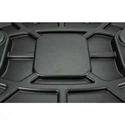 Table Top Oval White With 4 Cup Holders