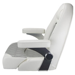 Relaxn Nautilus Premium White/ Grey Boat Seat