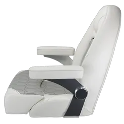 Relaxn Nautilus Premium White/ Grey Boat Seat