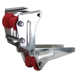 Stainless Steel Hinged Bow Roller Black Roller 245mm x 135mm