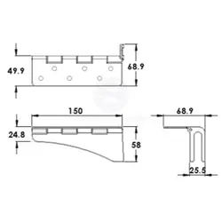 Table Bracket Set Removable Heavy Duty 316G