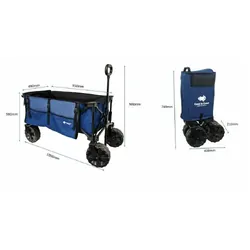 Coast To Coast Tailgate Camp Trolley - 100kg Rated Blue