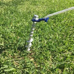 Alko Large Alloy Screw In Peg with ABS Guyrope Holder Clip. PEG-A-29