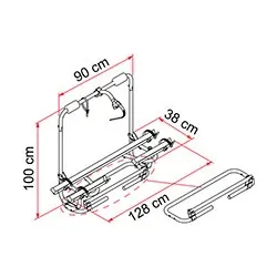 Fiamma Carry Bike XL A Pro 200 A Frame Mount 2 Bikes