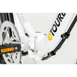 eTourer F2 Folding E-Bike Step-Through Model Polar White