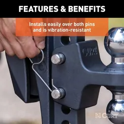 Curt Rebellion XD - Spare Mounting Pin Clips (2PC). 45975-85