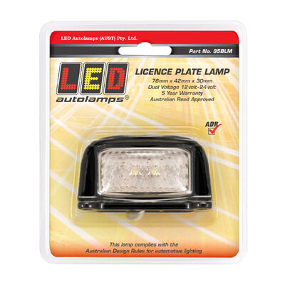 Licence Plate Lamps 35BLM