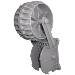 Dinghy Dolly Wheels Transom Mount Grey Polyethylene - Pair