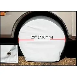 Adco Ultra Tyre Guards White Pair 27" - 29"