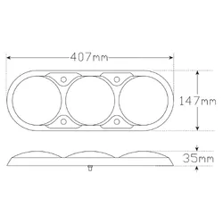 Combination Lamps 407BARRC