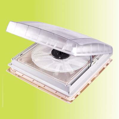 Thule Manual Roof Vent, Transparent/Cream, With Insect Screen And Sunblock Blind #200018