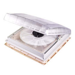 12V vent, White/Cream, with insect screen and sunblock blind #200063