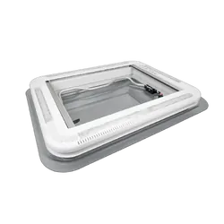 Aussie Traveller Roof Hatch 700 x 500 Smoke Black Lid
