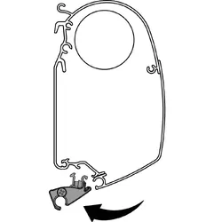 Thule Fixation Tent Rail 5200 White 3m