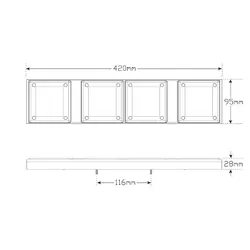 Combination Lamps 420ARRWM2 (Twin Pack)