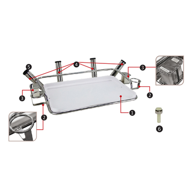 Relaxn Stainless Steel Marine Bait Station Only