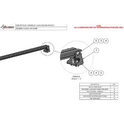 The Bush Company Load Bar High foot bracket "2 in set"