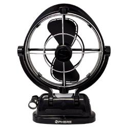 Sphere Viento Fan & Light With Usb A&C Outputs + Remote | Black