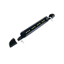 Coast RV 200mm Black Slimline LED Light w/ Switch - IP67 Amber & Std