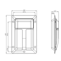 Coast To Coast Assist Handle w/ 12v LED Light Black
