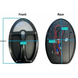 Coast To Coast Teardrop LED Assist Handle w/ 12v Light - Ip67 Black