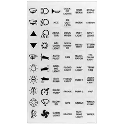 Relaxn Digital Membrane Touch Panel 6 Switch 12V 35A Max