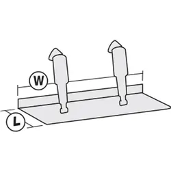 Lenco 16 inch x 36 inch Dual Actuator Trim Tab Kit