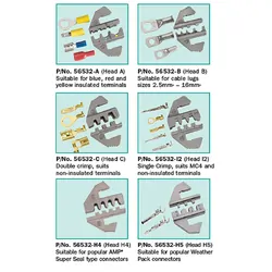 Narva Master Ratchet Crimping Kit