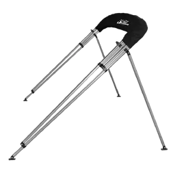 5 Oceans Marine 3 Bow Bimini 1.7m - 1.9m Black