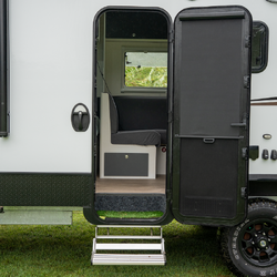 Coast to Coast 4-Point Main Door | 1822 X 622mm (2RC) - RH Hinge | Black Frame/Black Infill
