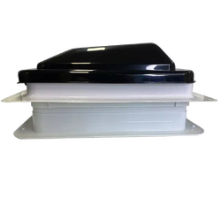 Coast to Coast 14x14 Black Wind-Up Roof Vent With 12V Fan