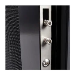 Milenco Columbia Door Large Black/Black Frame RH (1850 x 622mm). Mil5197