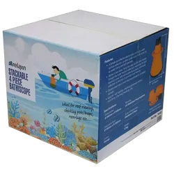 Relaxn Stackable 4 Piece Bathiscope (Orange)