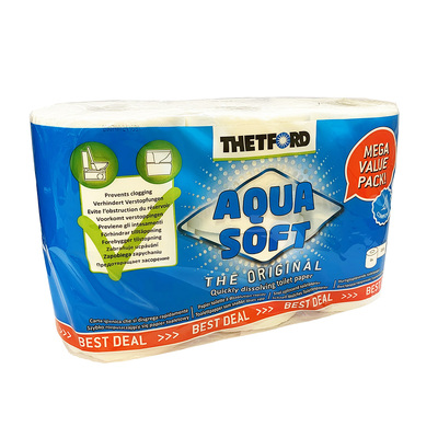 Thetford Aquasoft Dissolving Toilet Tissue Rolls 6 Pack