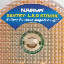 Narva Sentry Led Portable Battery Powered Strobe (Amber) With Magnetic Base