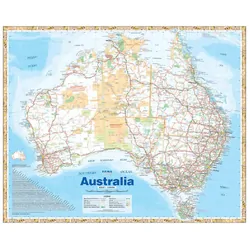 Australia Handy Map - 750x625 - Laminated