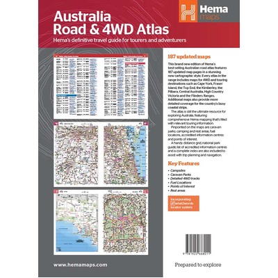 Australia Road & 4WD Atlas (Spiral Bound) - 252 x 345mm