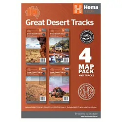 Hema Great Desert Tracks Map Pack