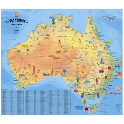Big things of Australia Map